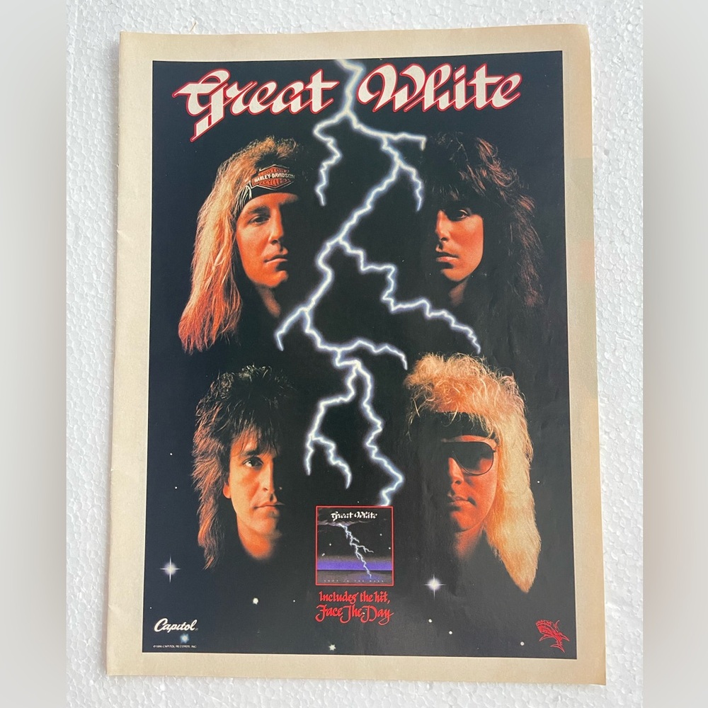 Great White Band Pinup